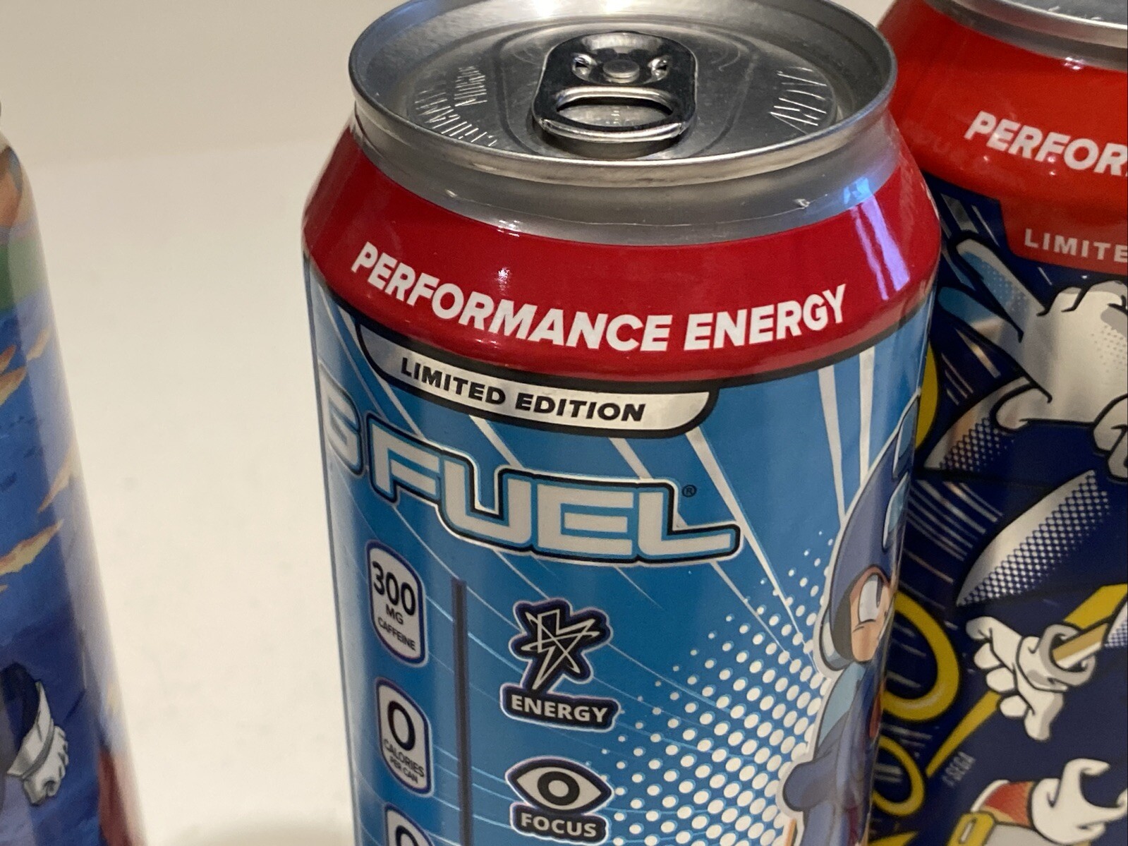 Megaman, Sonic The Hedgehog, DragonBall Z, LIMITED EDITION Energy Drinks