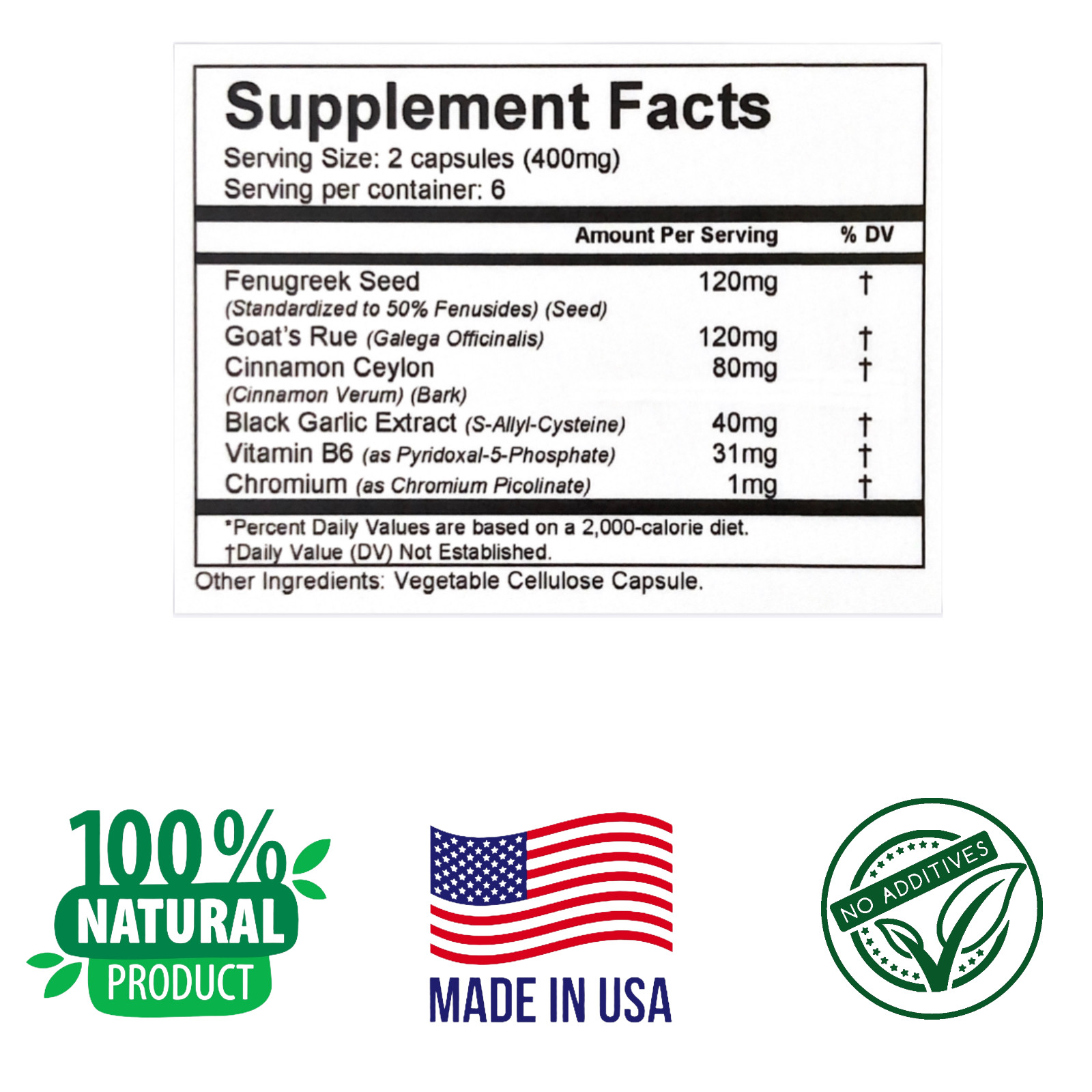 GLUCOSE CONTROL. Fenugreek, Cinnamon, Chromium Picolinate, Blood Sugar Control.
