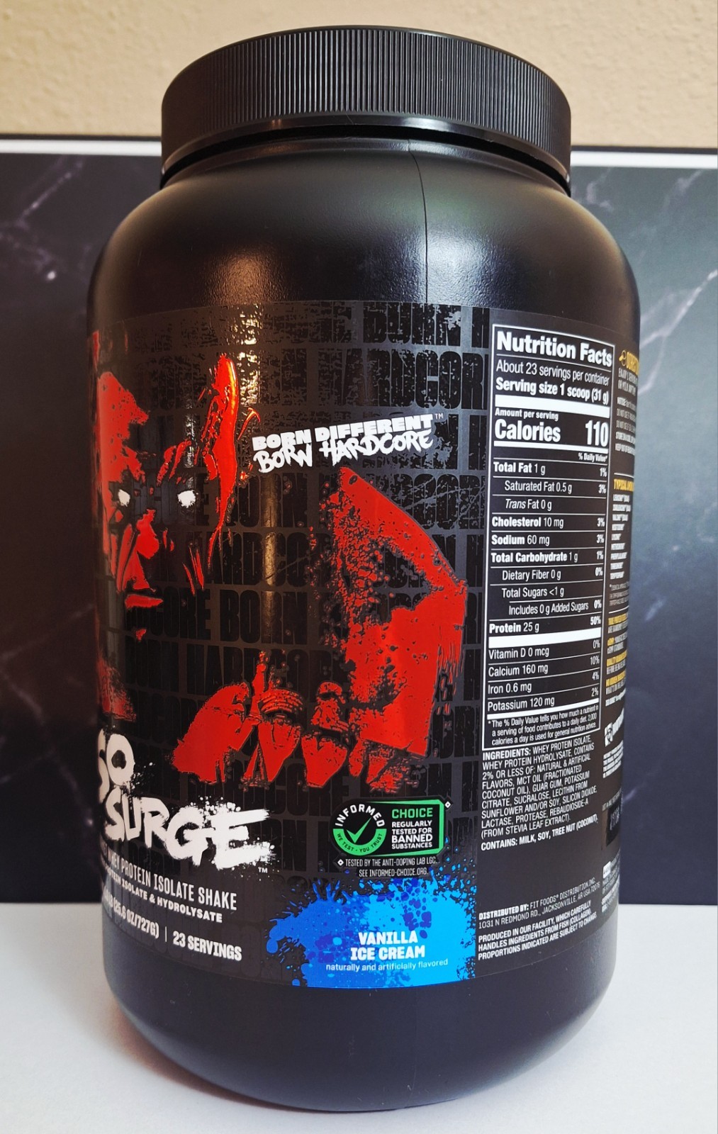 Mutant ISO Surge Gourmet Whey Isolate, Vanilla Ice Cream🍦23 Servings, 01/2028✨️