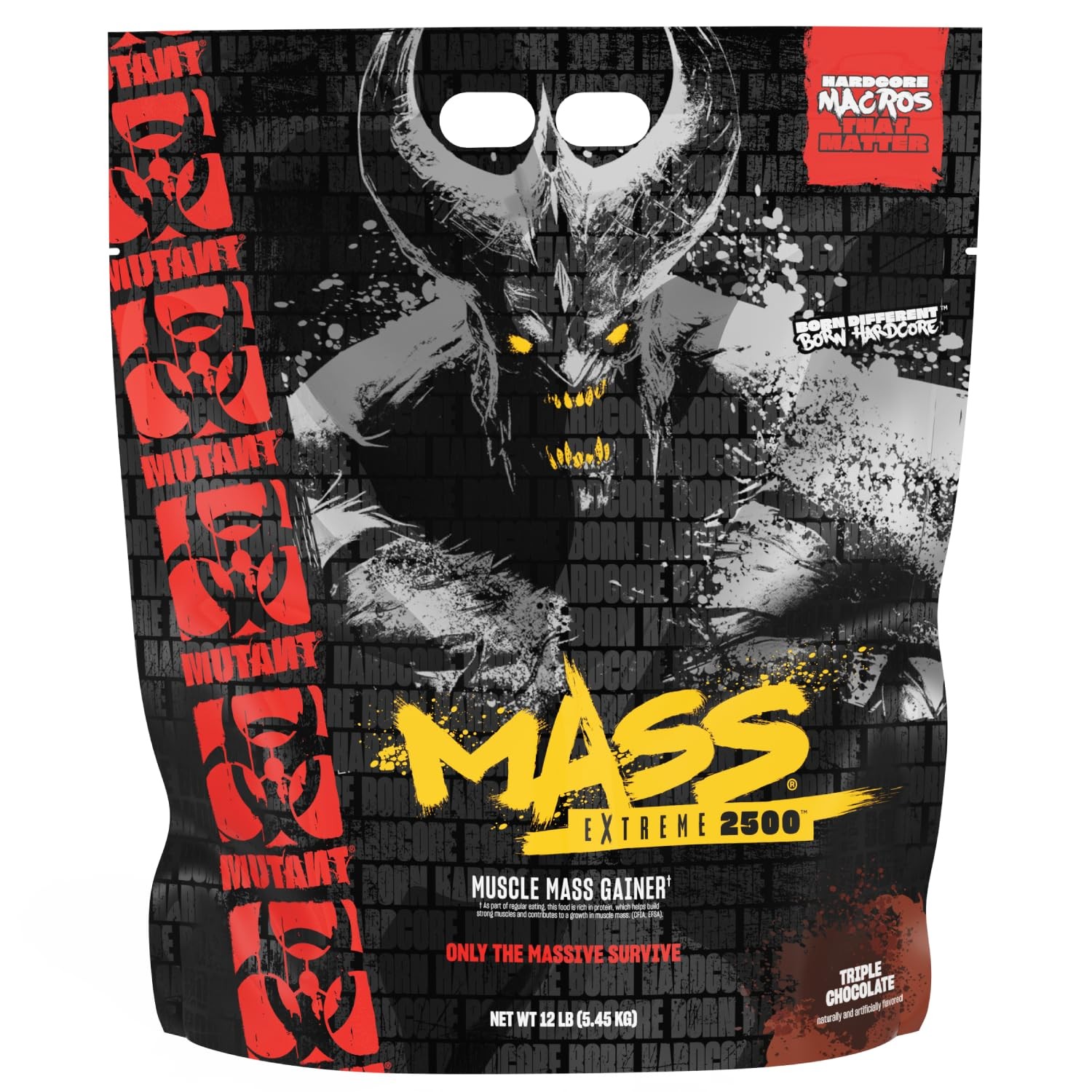 Mutant Mass Extreme 2500 – High Calorie Gainer Whey 12 Pound (Pack of 1)