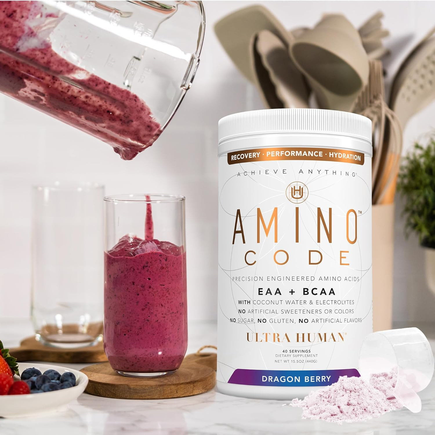 Amino Code | Essential Amino Acids + Bcaas + Coconut Water Electrolytes | Fast H