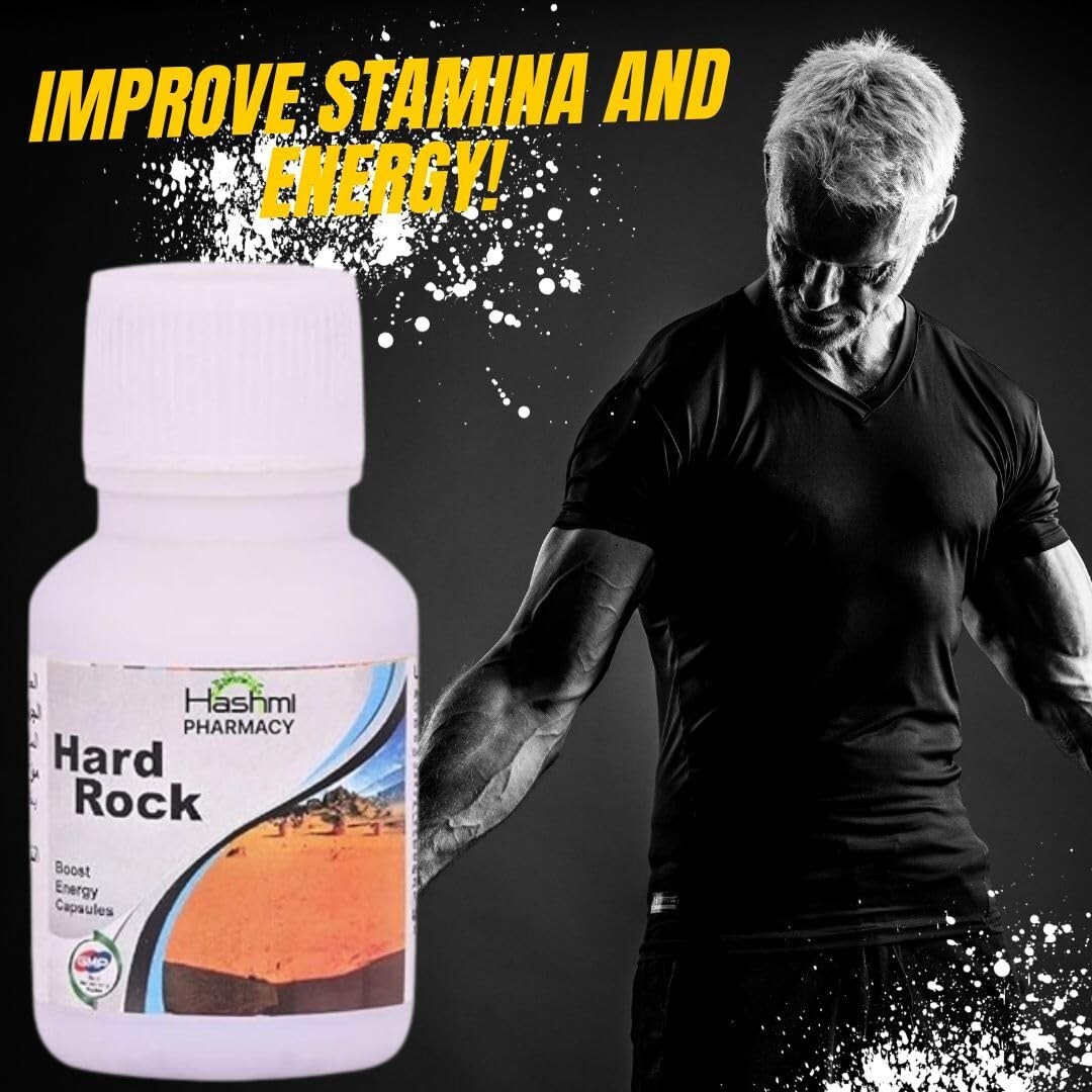 Hashmi Hard Rock Energino Male Boost Energy 20 Capules improve general weakness