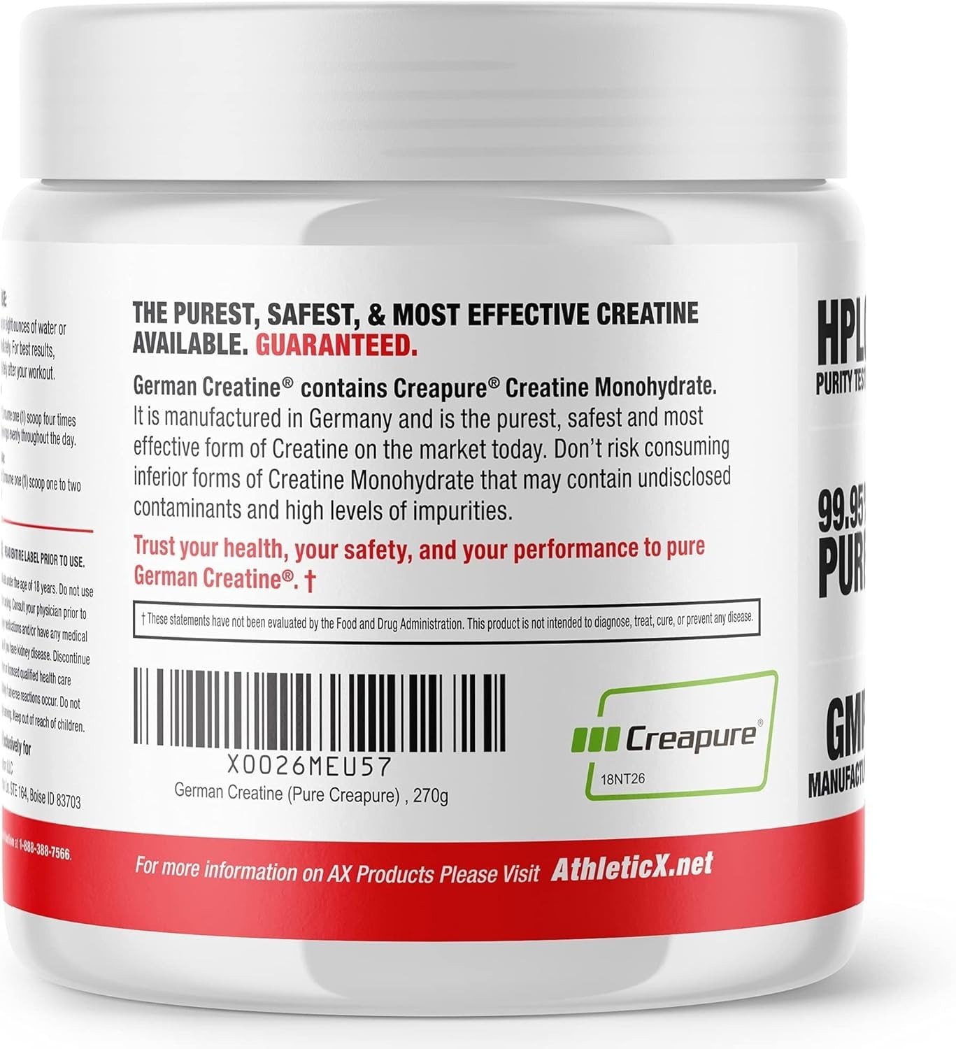 Pure Creapure Creatine Powder – Muscle Growth & Recovery