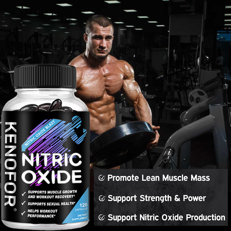 Nitric Oxide Booster Supplement – L-Arginine, L-Citrulline- 60/120 Capsules