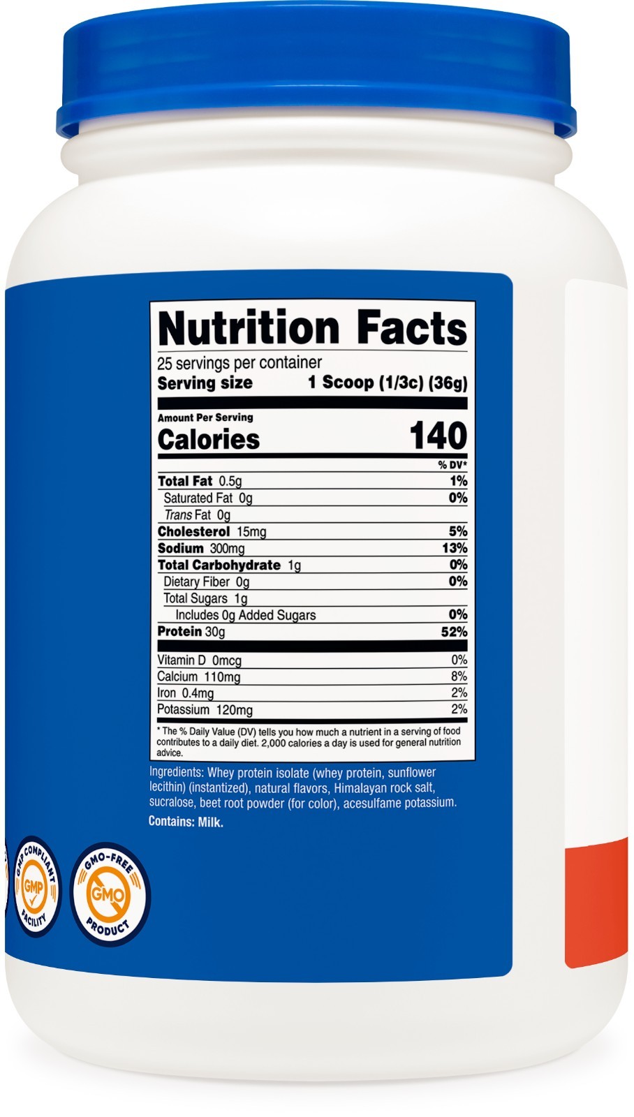 Nutricost Whey Protein Isolate (2 LB) Strawberry Banana Flavored – Gluten-Free