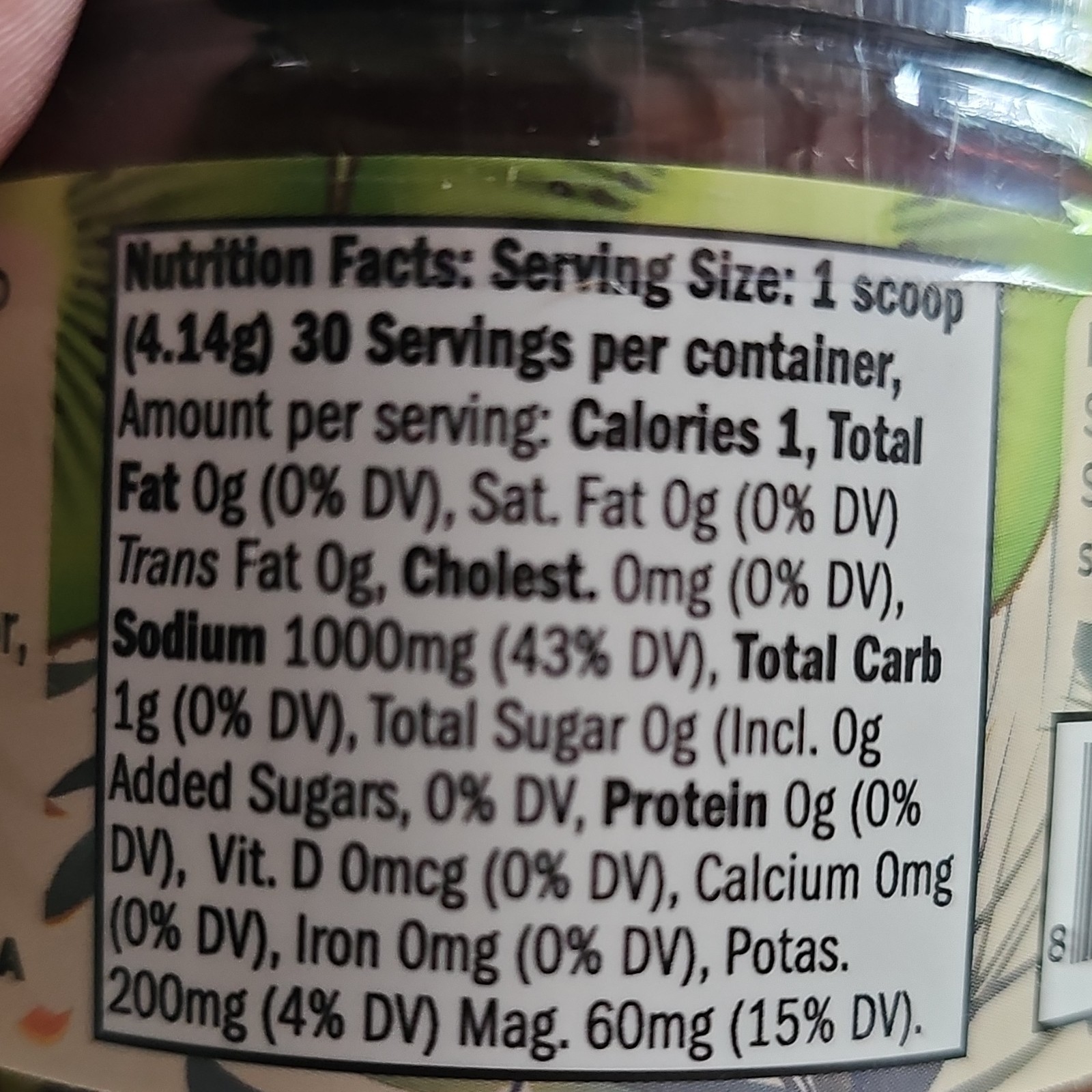 Santa Cruz Paleo Kiwi Electrolytes Powder, Sugar-Free, 30 Servings 4.4 oz