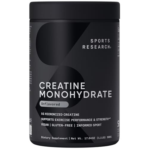 Creatine Monohydrate 5g Micronized Powder 17.64oz Lean Muscle