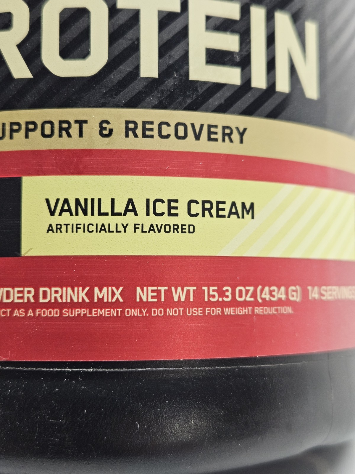 Optimum Nutrition Gold Standard Whey Protein – Vanilla Ice Cream- Size: 15.3 oz