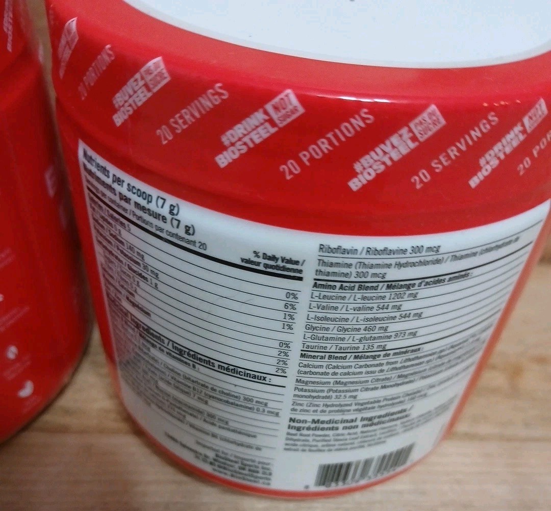 3 PACK: BIOSTEEL “MIXED-BERRY” HYDRATION MIX 20 SERVINGS NSF ELECTROLYTES 5oz