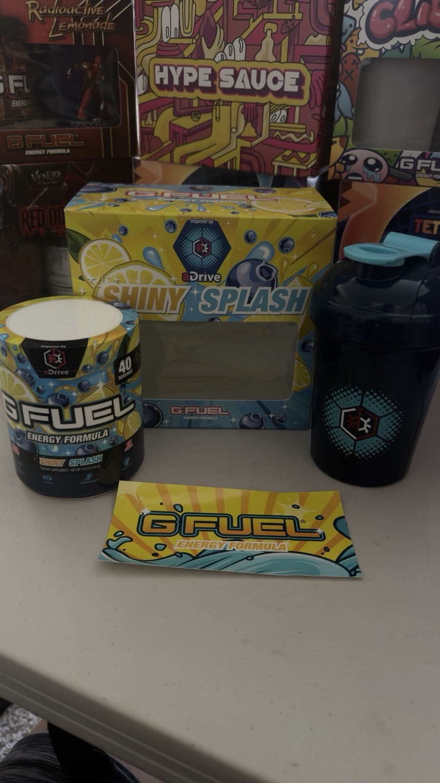 *Rare* G Fuel SHINY SPLASH Collector’s Box – Limited Edition Gfuel by Gamma Labs