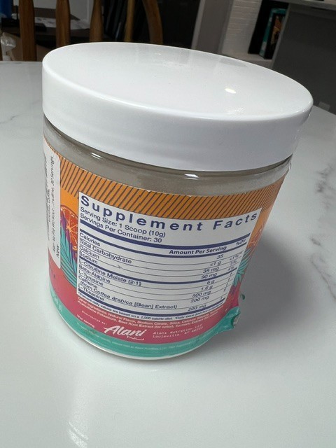 Alani Pre-Workout Orange Kiss 30 Servings 10.5 Oz