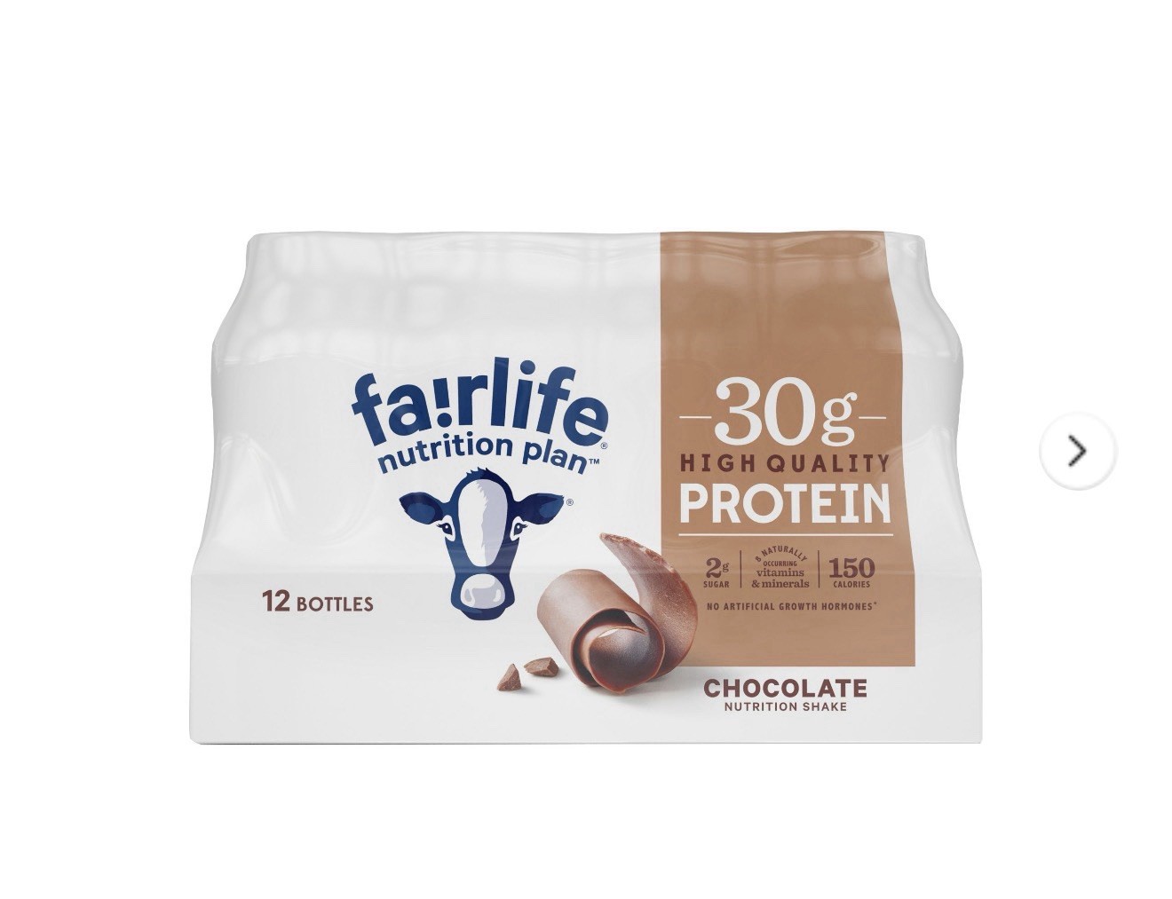 Fairlife Nutrition Plan Chocolate High Protein Shake 30g 11.5oz 12 Pack