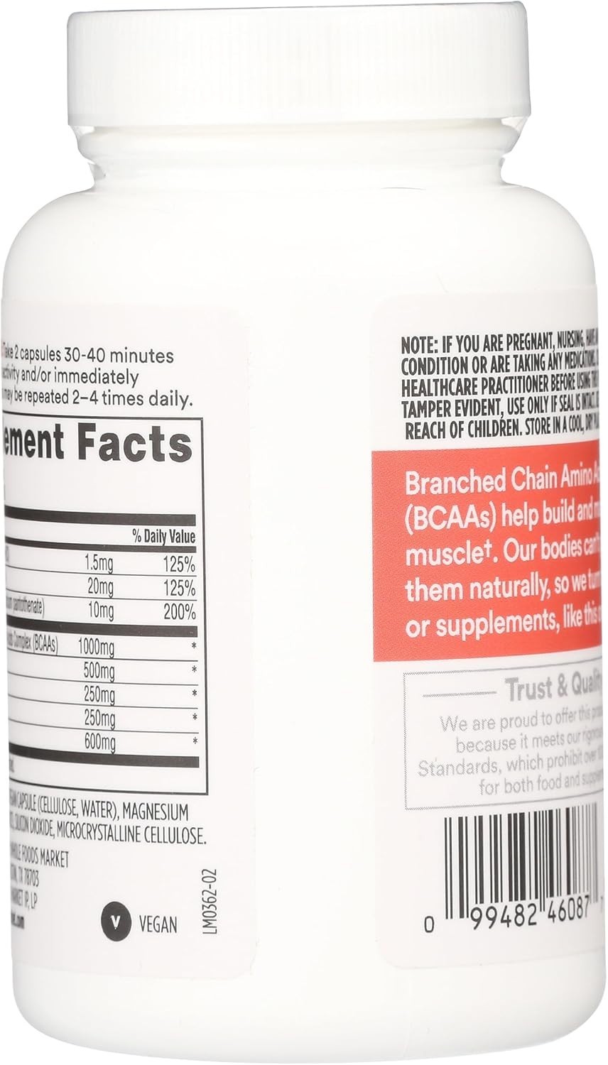 Essential Amino Acids – BCAA Complex in 60 Capsules for Post-Workout