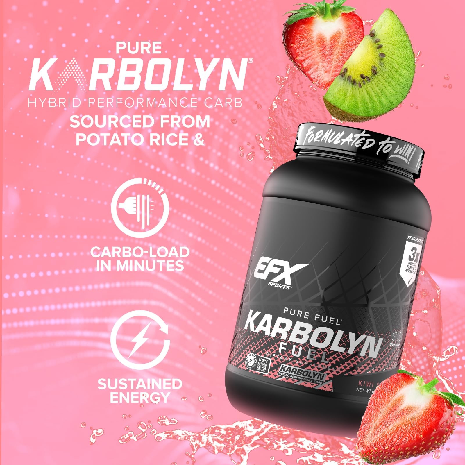 EFX Sports Karbolyn Fuel | Fast-Absorbing Carbohydrate Powder | Carb Load Sus…