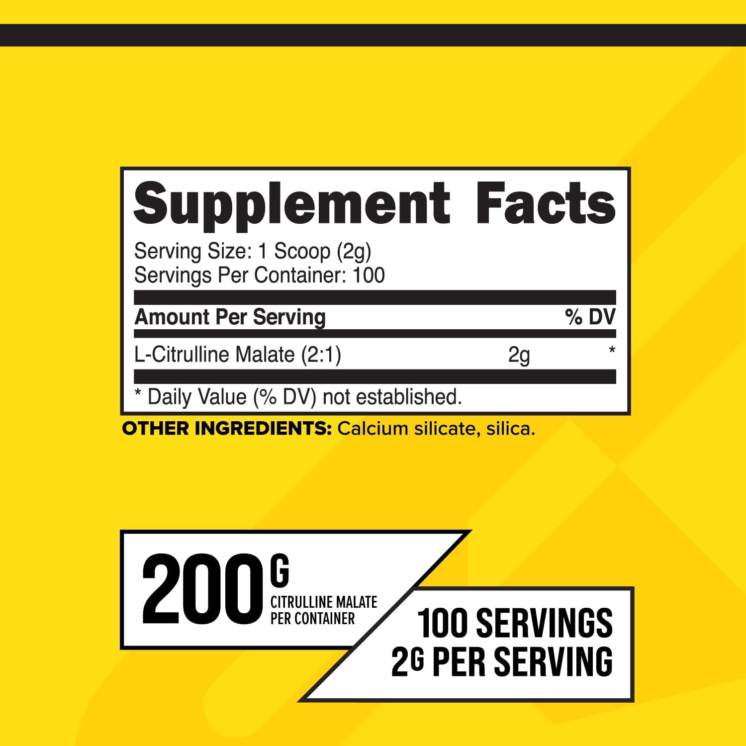 L-Citrulline Malate Powder, Unflavored Pre Workout Supplement, 200 Grams – Boost