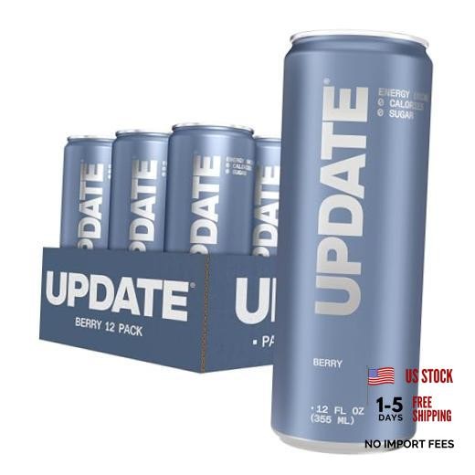 Energy Drink Pack, Caffeine Free, Zero Sugar, No Jitters, No Crash, Berry