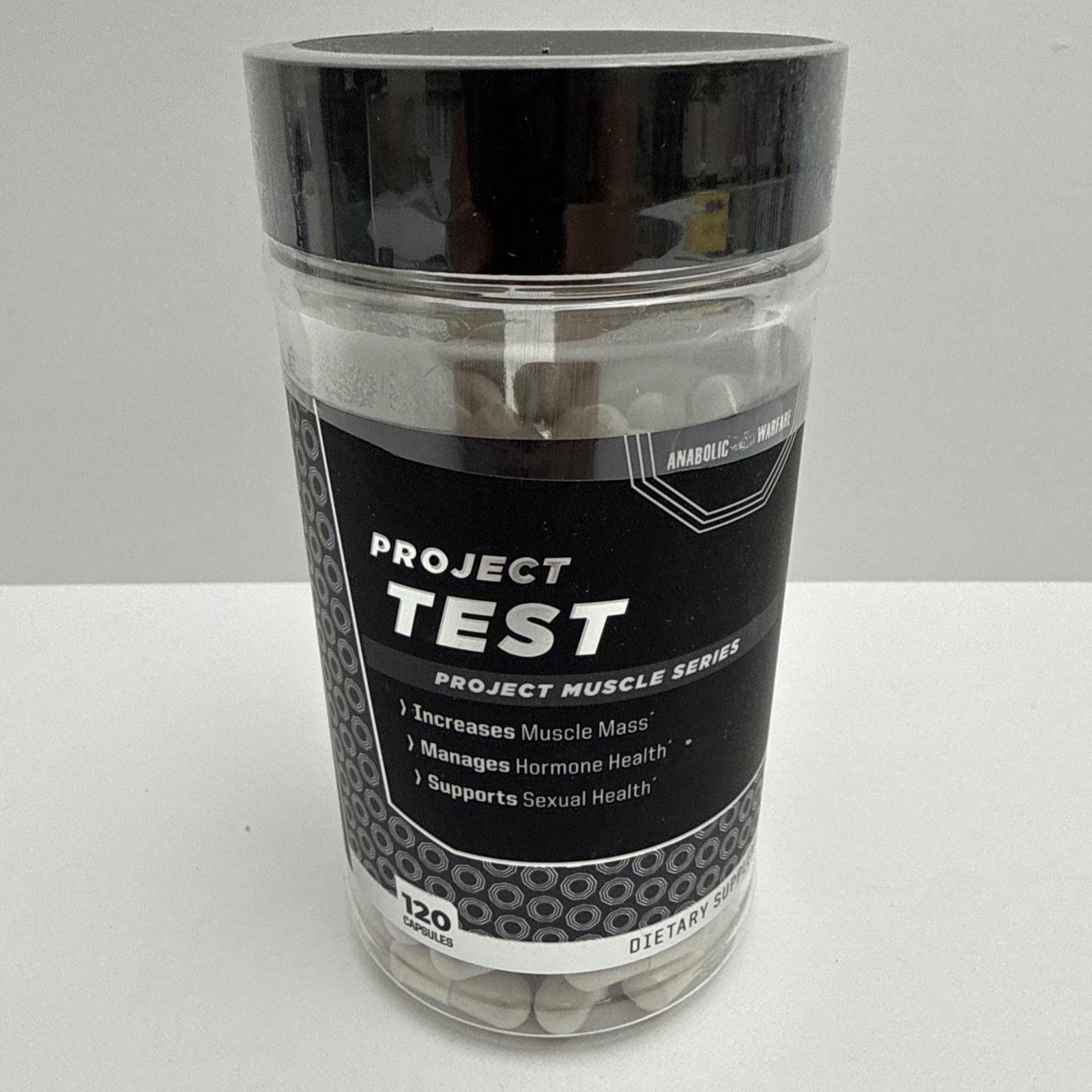 Anabolic Warfare Project Test Muscle Mass Strength Hormone Sexual Health 120 Cap