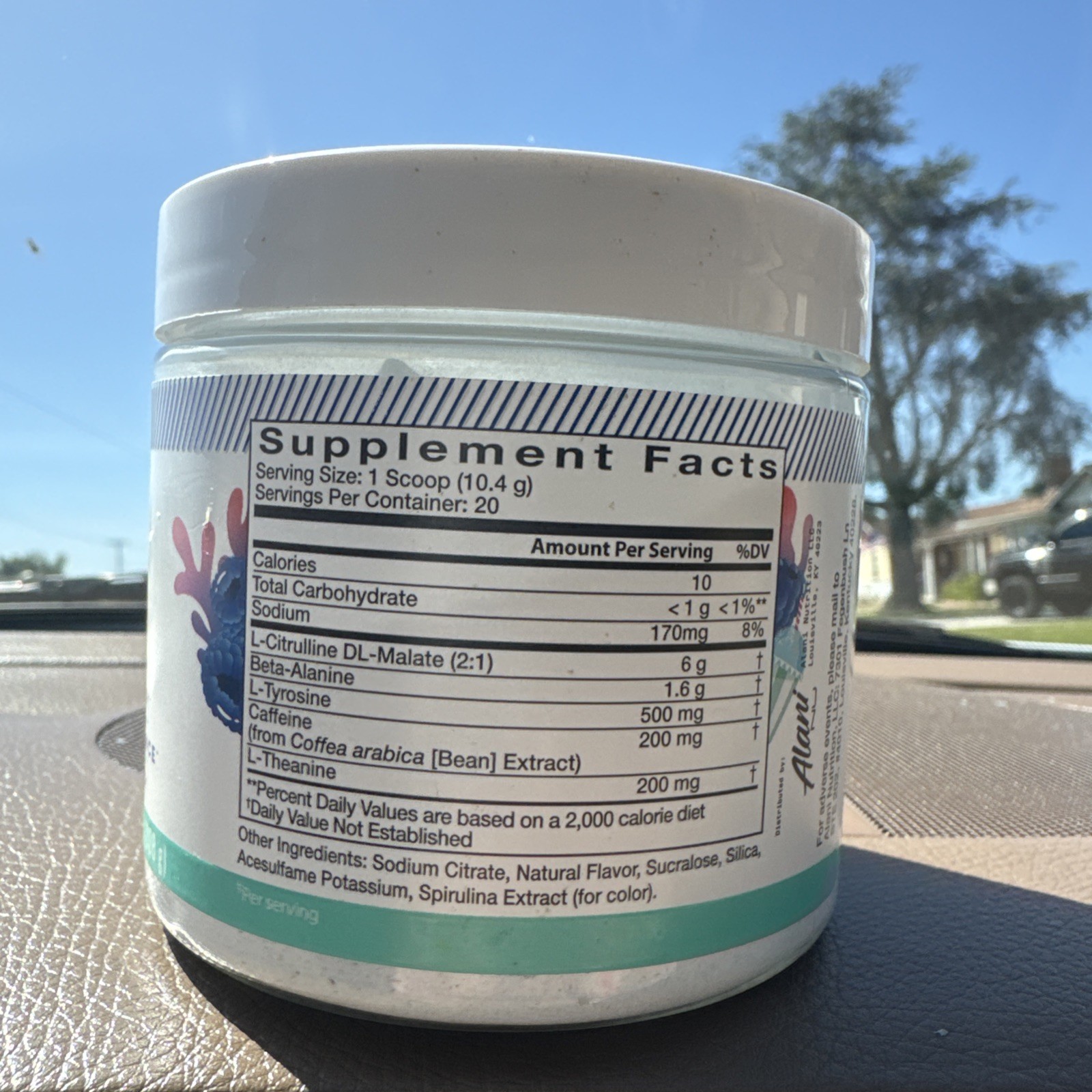Alani Nu Pre-Workout Energy Supplement Powder Vegan – Blue Slush