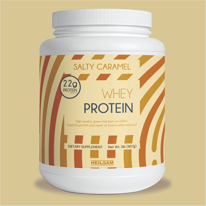 2lb Whey Protein | Salty caramel flavor | Low Fat-Low Carb-Low Calories |
