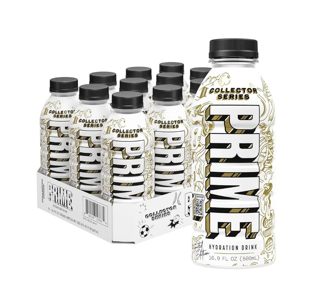 PRIME Hydration – Electrolyte Sports Drink – Collector Series (12 Bottles) NEW