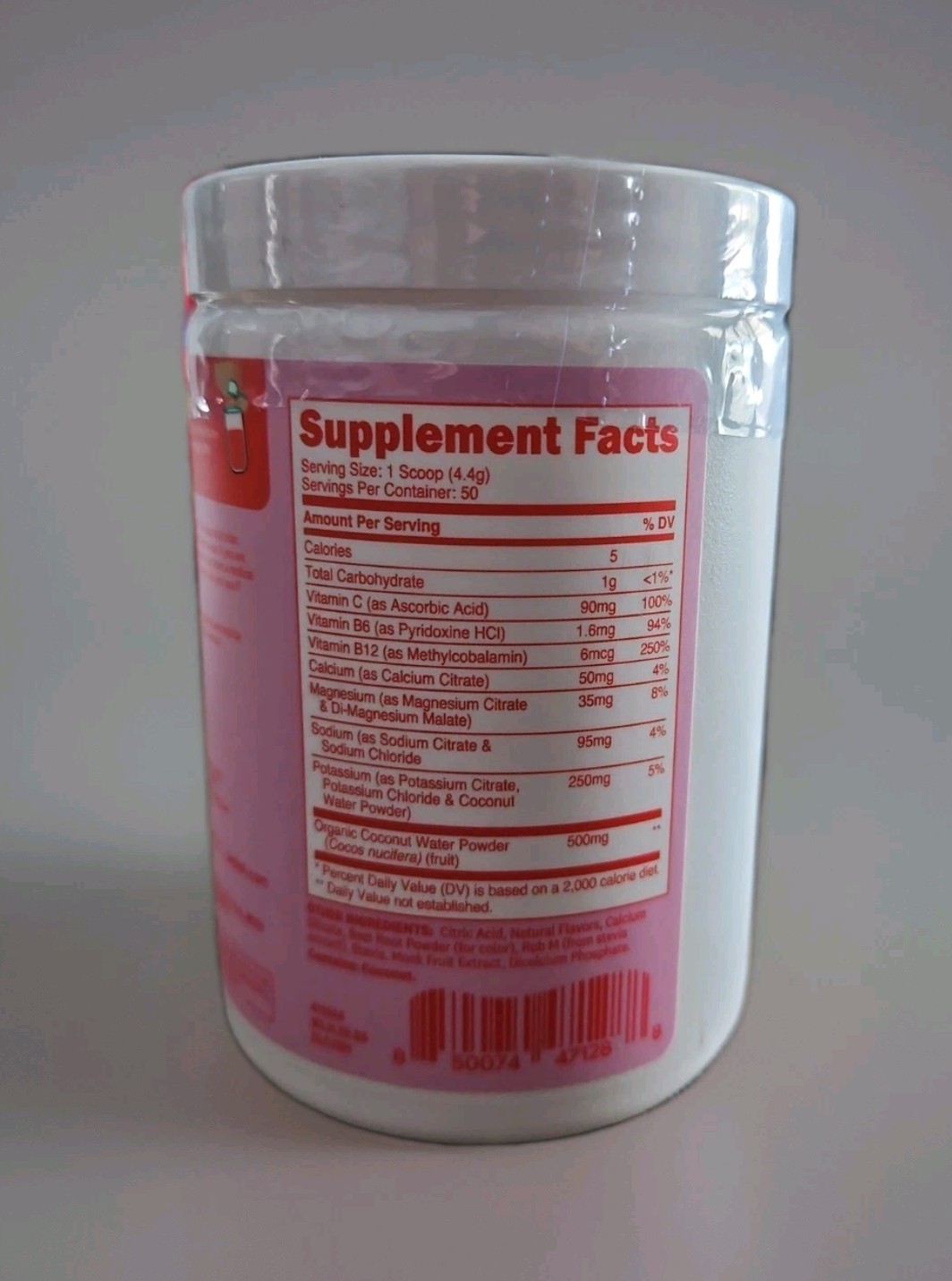 Wellah Electrolytes Powder (Strawberry Lemonade) 50 Servings – Hydration Drink