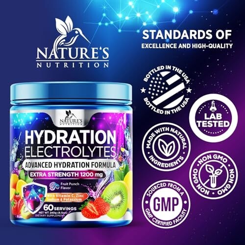 Hydration Replenisher Daily Electrolyte Drink Mix – Hydration Powder for Rapid H