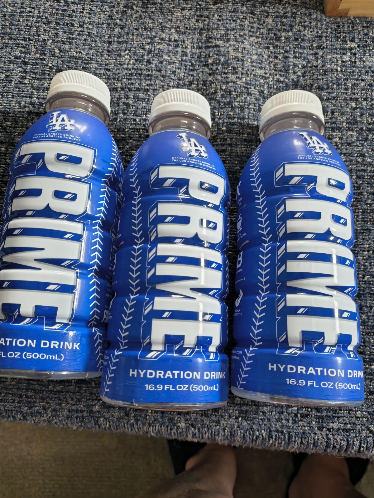 PRIME Blue Chill Hydration Electrolyte Drink 16.9 fl oz (500 mL) Lot of 3