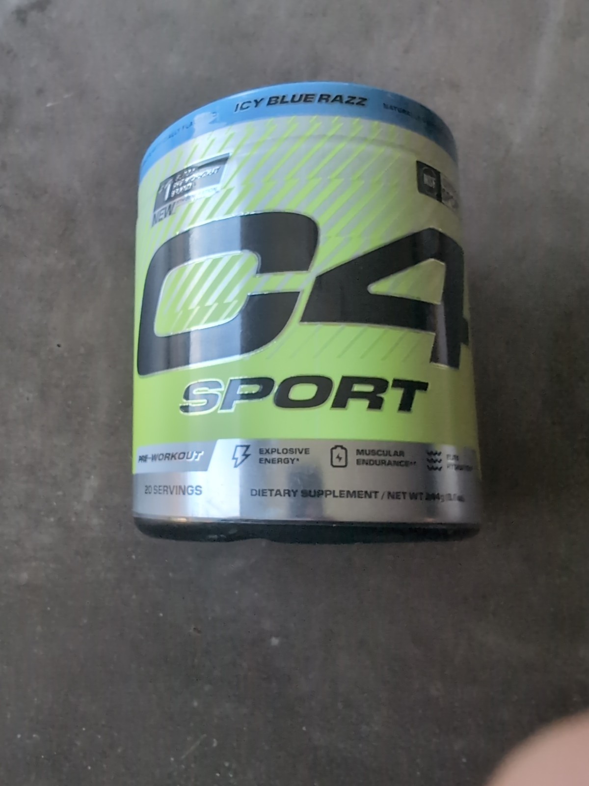 Celluc+r C4 Sport Pre-Workout – Icy Blue Razz – 8.6oz/20 Servings – EXP 8/2026