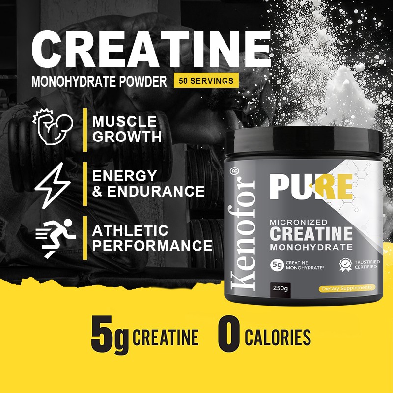Dietary Supplements Creatine Monohydrate (Micronized) Powder – 5g per Serving