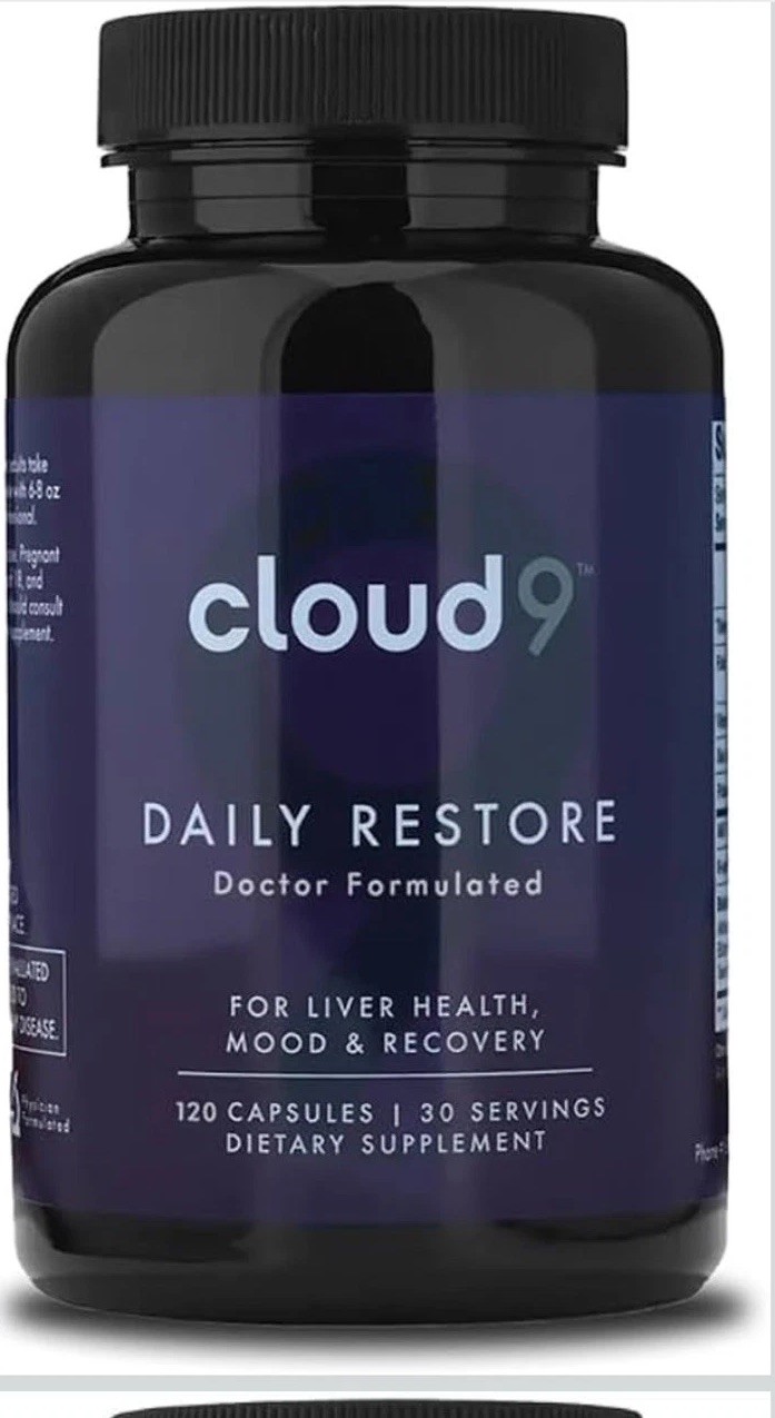 Cloud9 Daily Restore – Liver Detox & Recovery Supplement with Milk Thistle, NEW