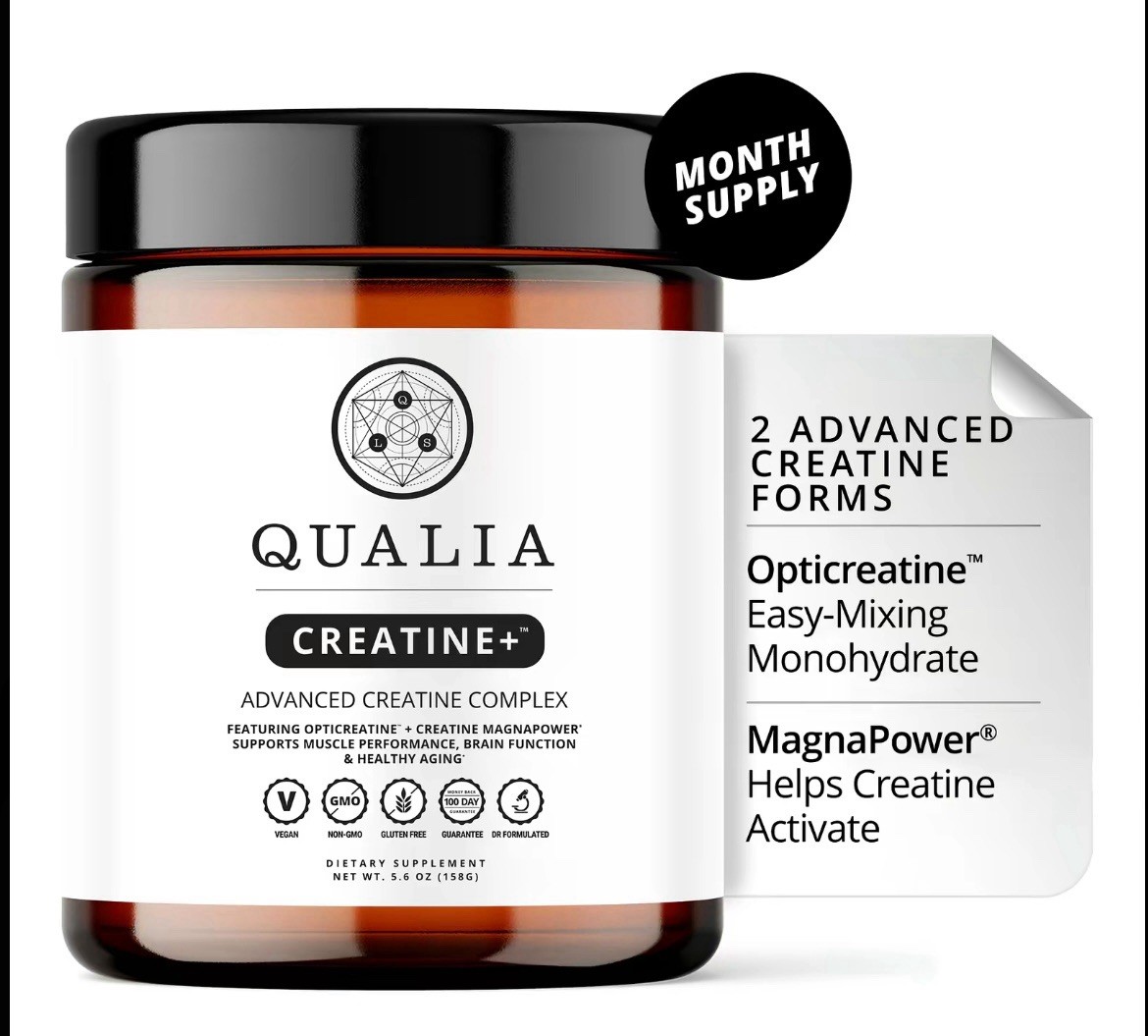Qualia Creatine + Advanced Creatine Complex – 5.6 oz Magnesium 9/2027