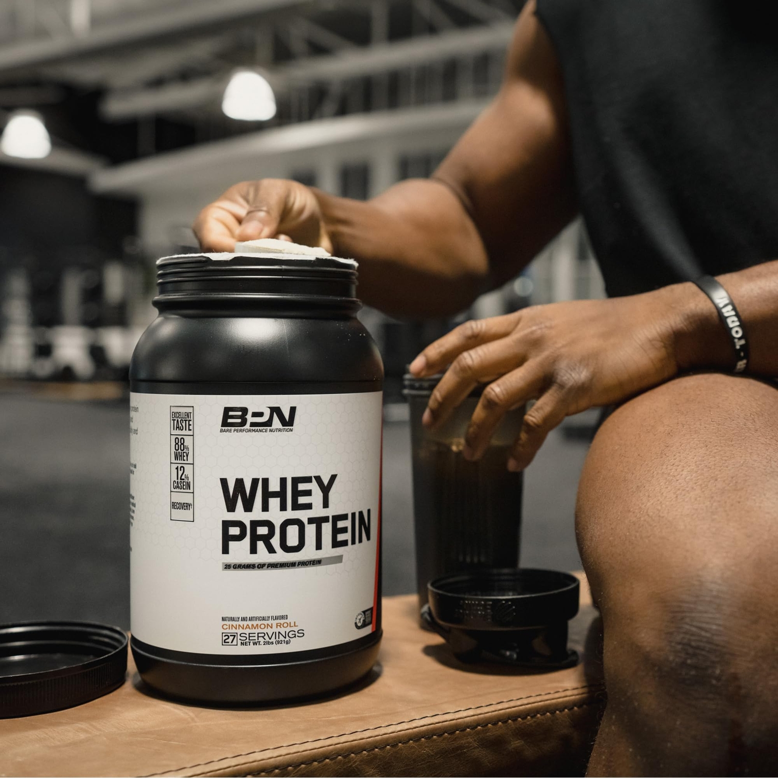 BARE PERFORMANCE NUTRITION BPN Whey Protein + Casein Protein Powder Blend Van…