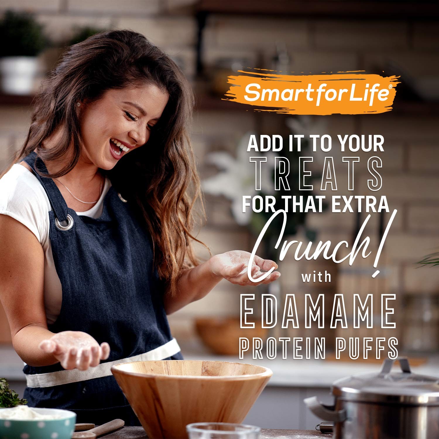 Smart for Life Soy Protein Puffs from Edamame High Protein Zero Sugar Soy Pr…