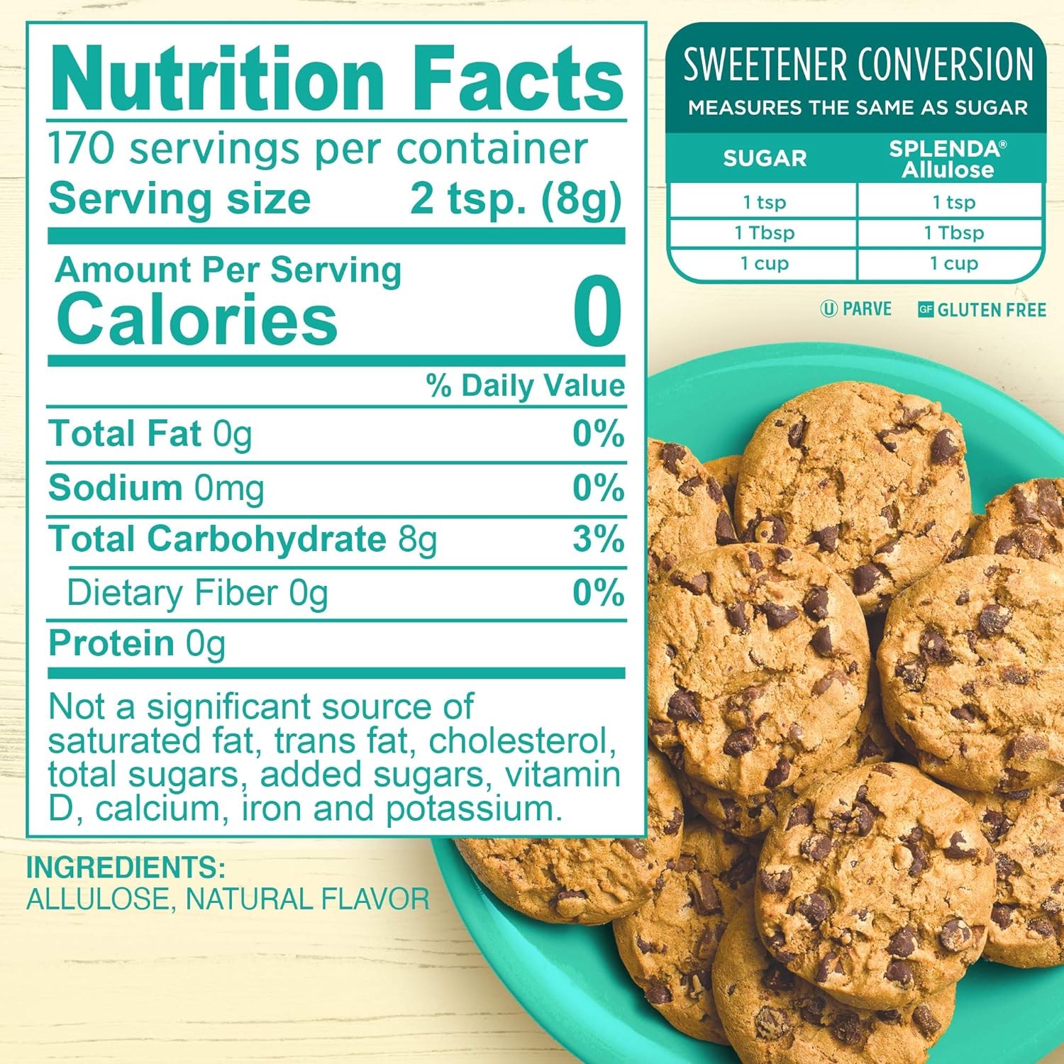 SPLENDA Allulose Plant Based Zero Calorie Sweetener For 48 Ounce (Pack of 1)