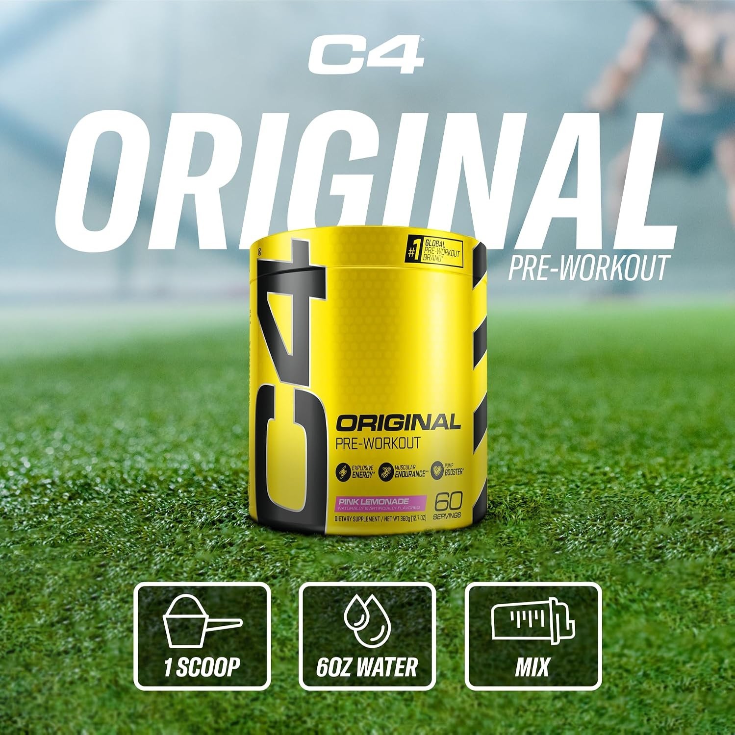 Energy-Boosting Pre-Workout Powder with 150mg Caffeine
