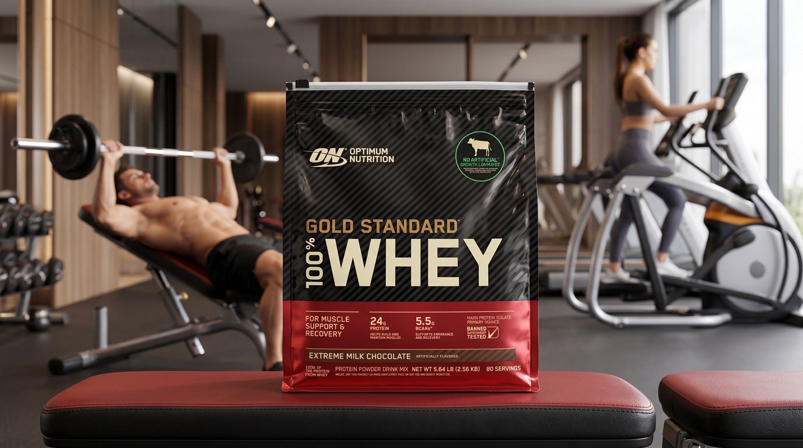 Optimum Nutrition Gold Standard Whey Protein Supplements – Chocolate