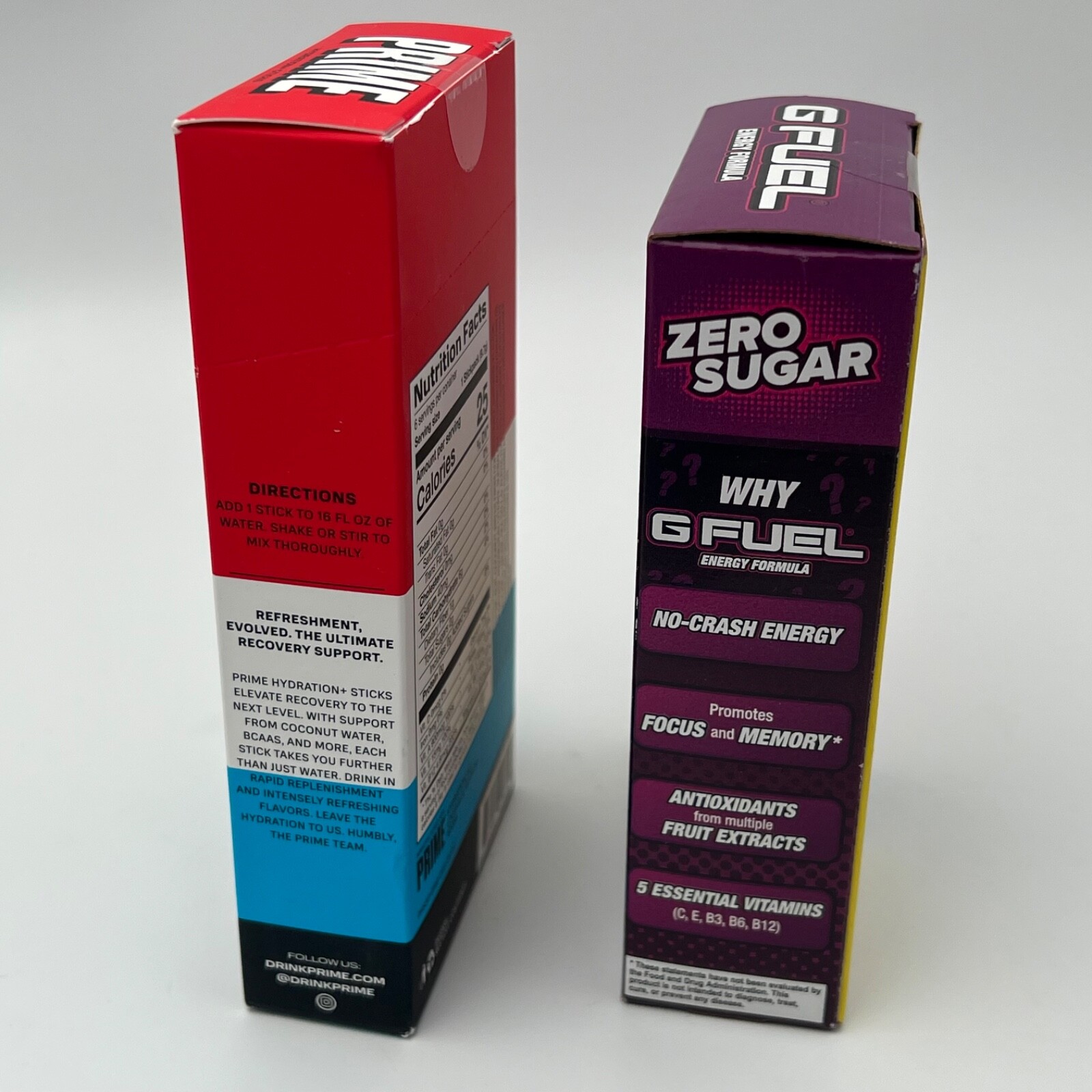 PRIME ICE POP + G FUEL HYPE SAUCE Hydration Sticks (12 sticks total)