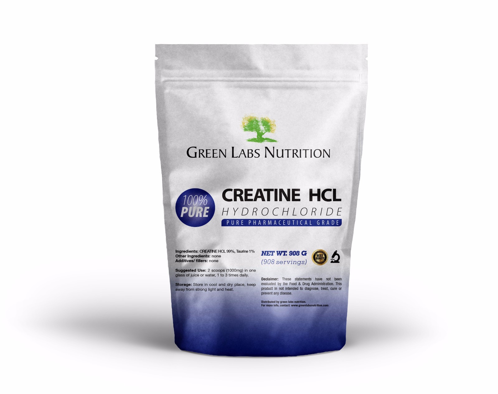 Creatine HCL Powder 908g – Strength, Muscle, Absorption & Pharma Grade Quality