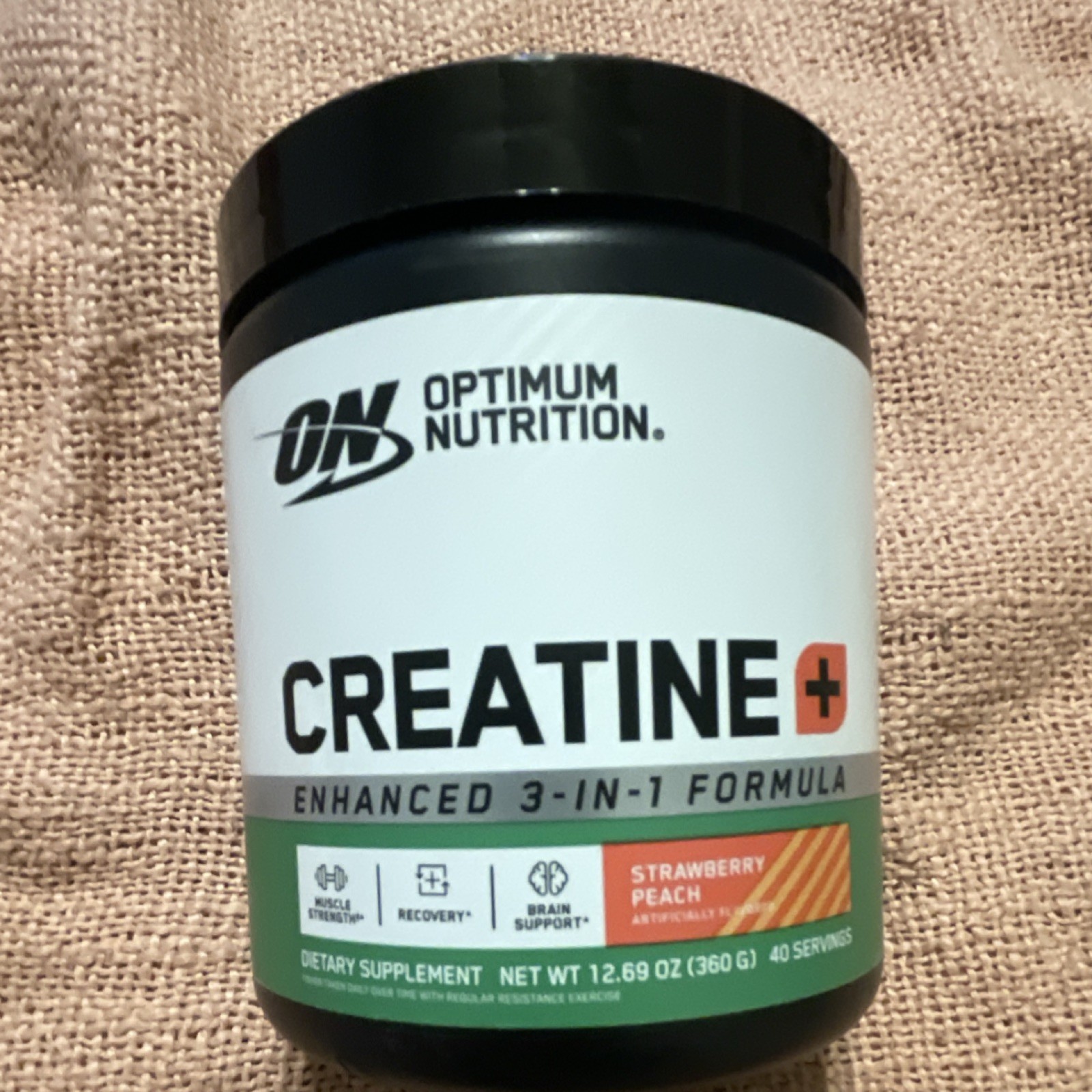 Optimum Nutrition Creatine+ Strawberry Peach 40 Servings Banned Substance Tested