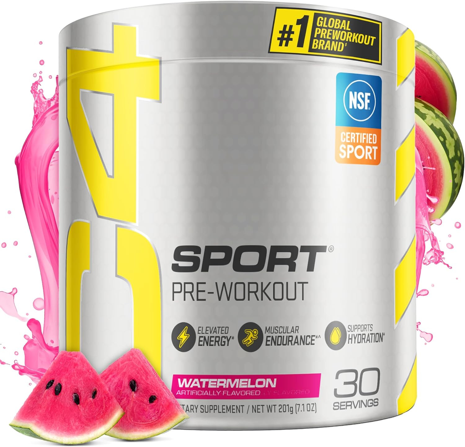 C4 Sport Pre Workout Powder Watermelon – Pre Workout Energy with Creatine + 135m