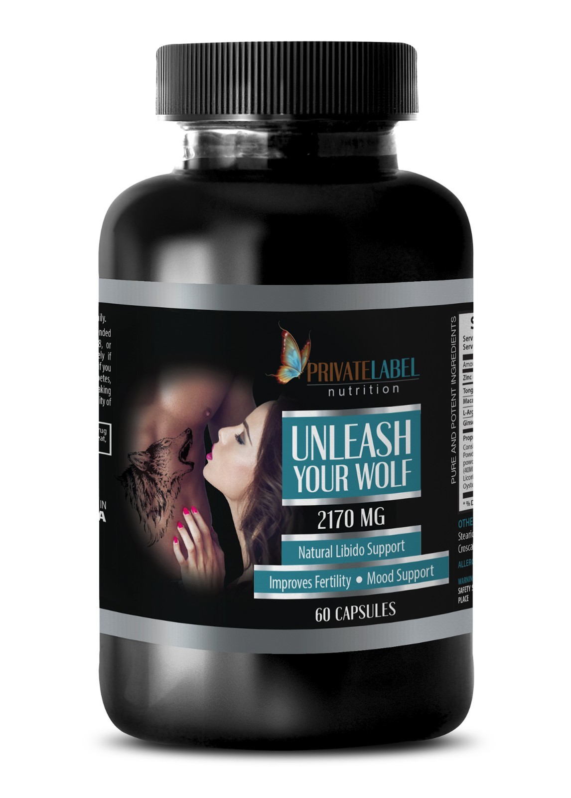 Male Enhancer – “Unleash Your Wolf” – Male Enlargement – 60 Capsules
