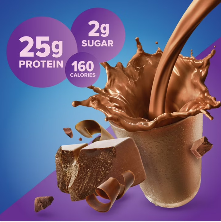2 Pack Pure Protein 100% Whey Protein Powder, Rich Chocolate,25g Protein,1.75lb