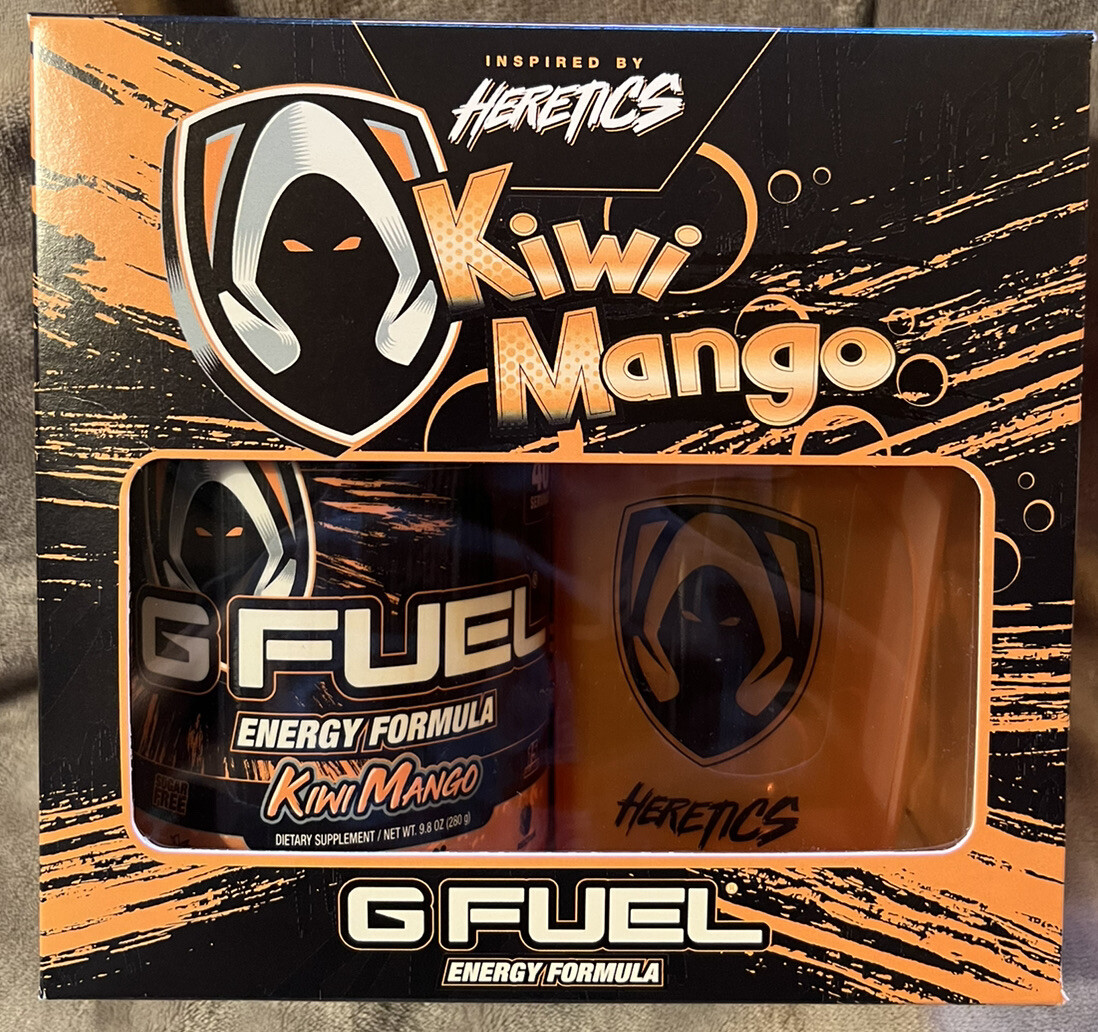 G Fuel Heretics Collectors Box Opened Tub Gfuel Kiwi Mango READ