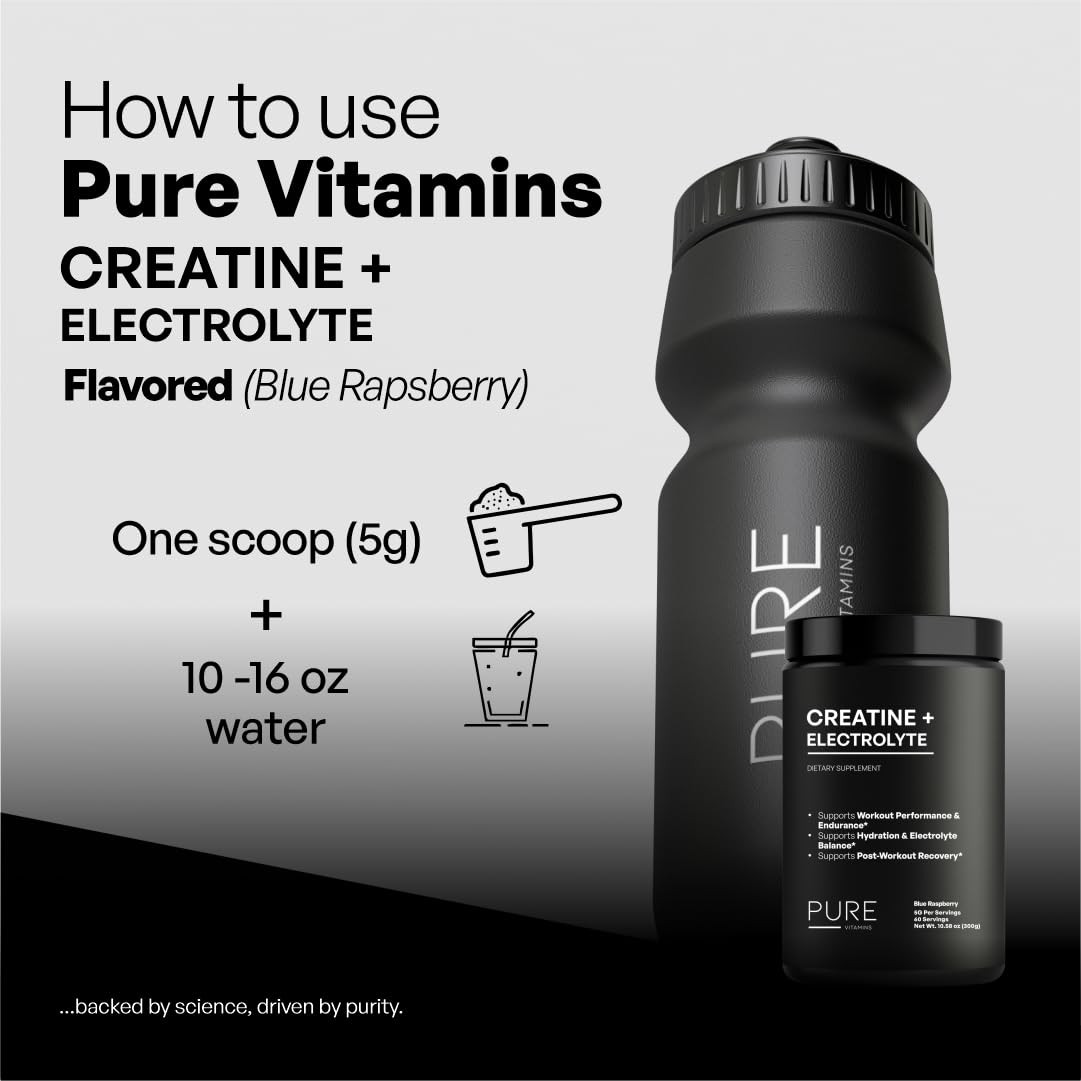 Pure Vitamins Pure Fusion Creatine Monohydrate Electrolyte Blend