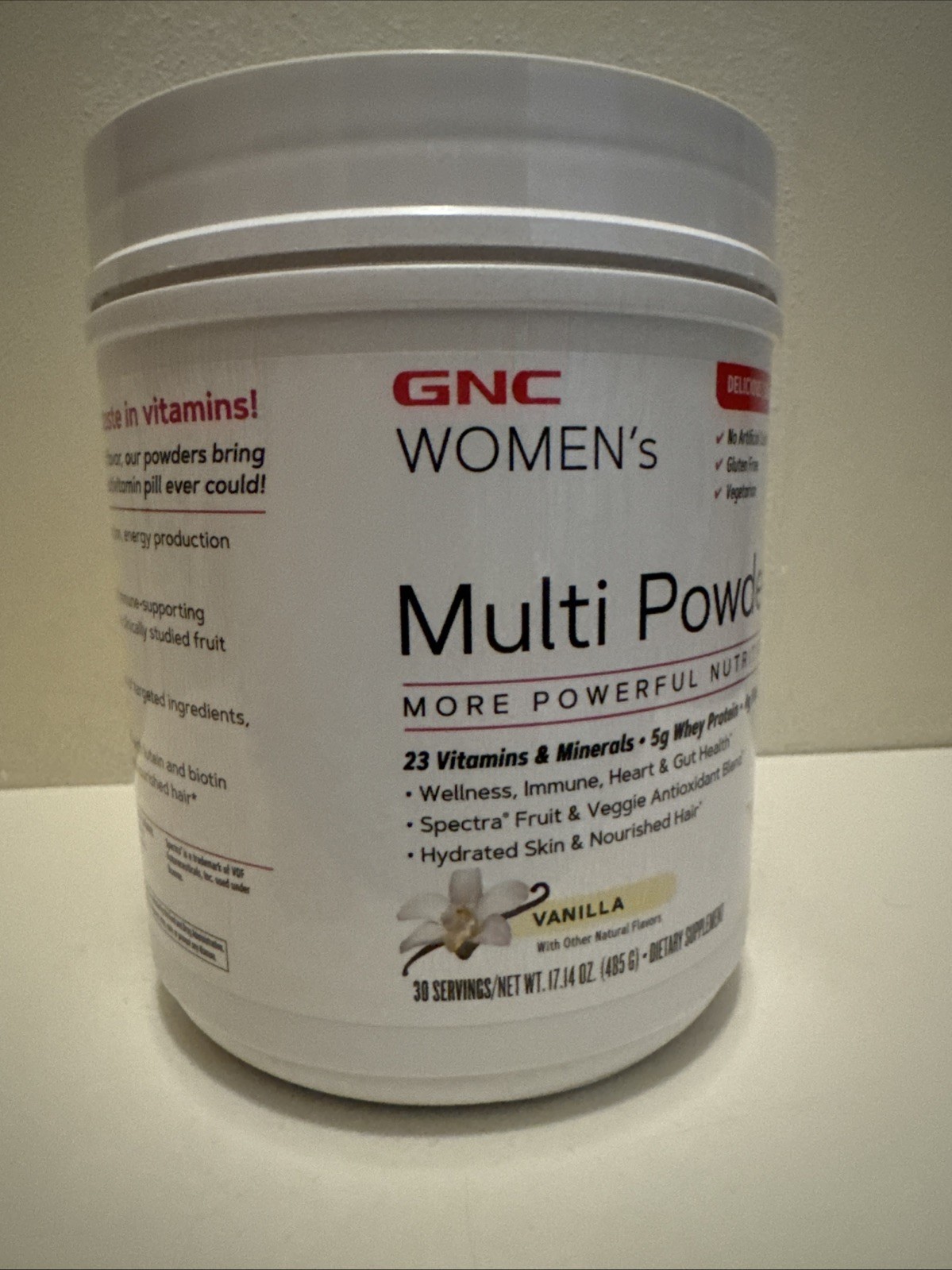 GNC Women’s Multi Powder Dietary Supplement Vanilla 30 Serving 17.14 Oz L@@K !!