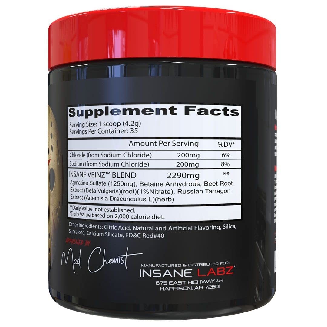 Pre Workout Nitric Oxide Booster Stack – Vascularity, Strength, Energy, Focus –