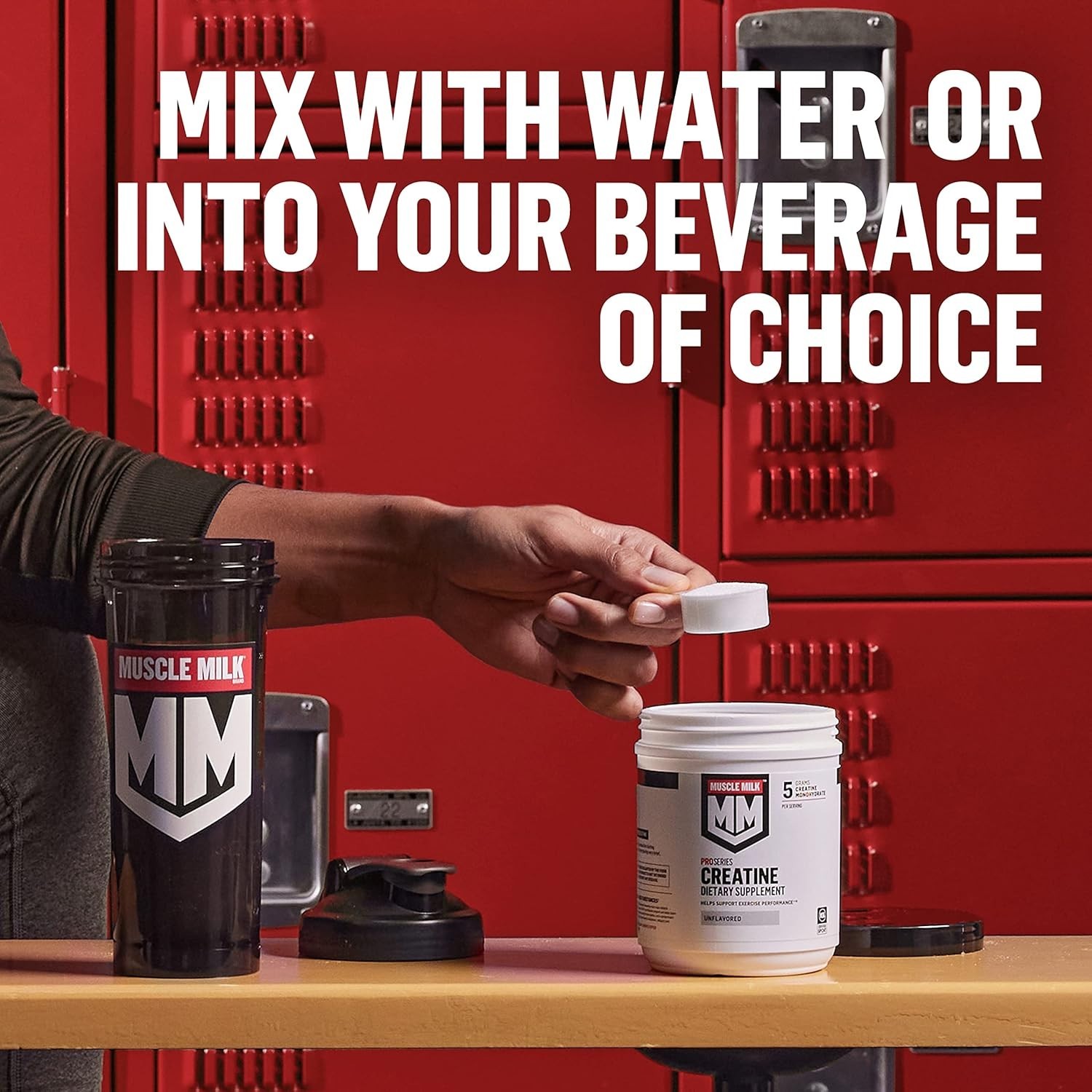 NSF Certified Muscle Milk Creatine Powder, 5g Creatine Monohydrate, 100 Servings