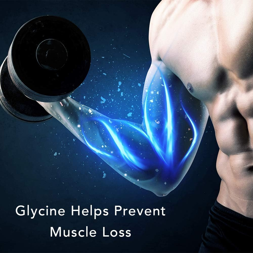 Glycine Powder (2 Lbs) – Promotes Restful Sleep, Muscle Energy and Strength, Mem
