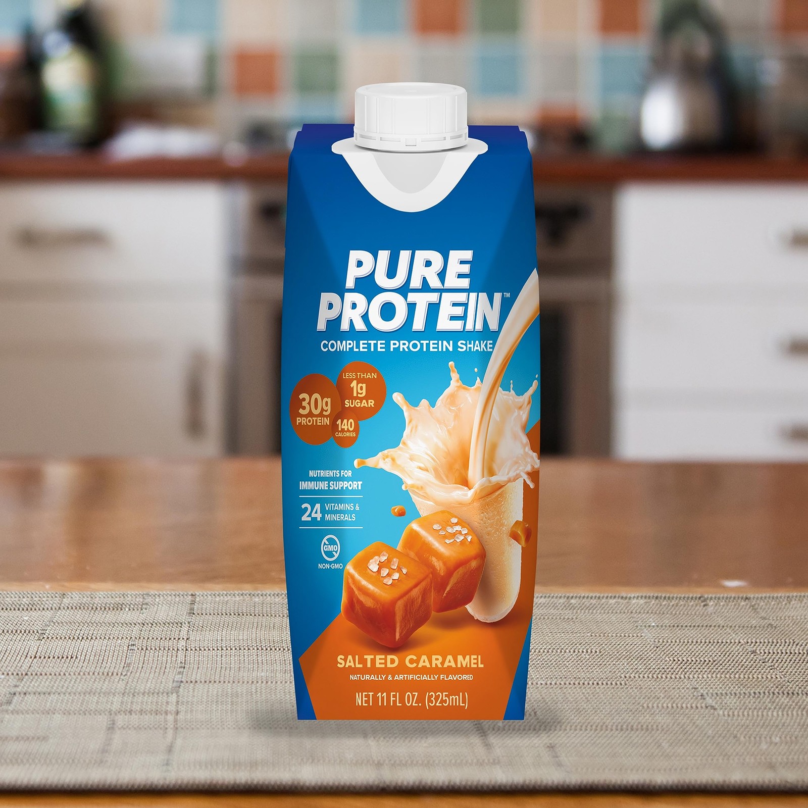 Pure Protein Salted Caramel Shake, 11 Fl Oz (Pack of 12),