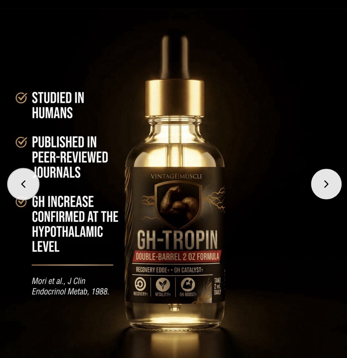 GH Secretion Amplifier Vial 4 Recovery,Growth &Gains By Vintage Muscle💪 🏛️🧪